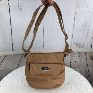 Treviso tan pleather purse